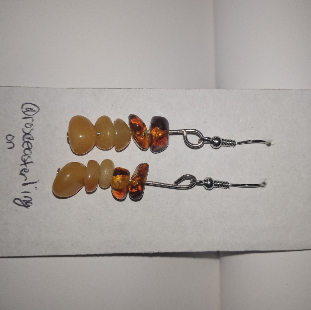 Handmade crystal earrings